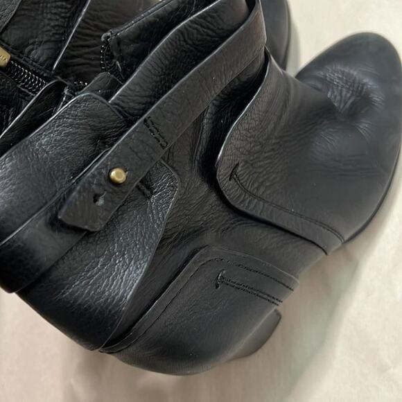VINCE CAMUTO LEATHER‎ HEEL ANKLE BOOTS SIZE 10M - Picture 5 of 11